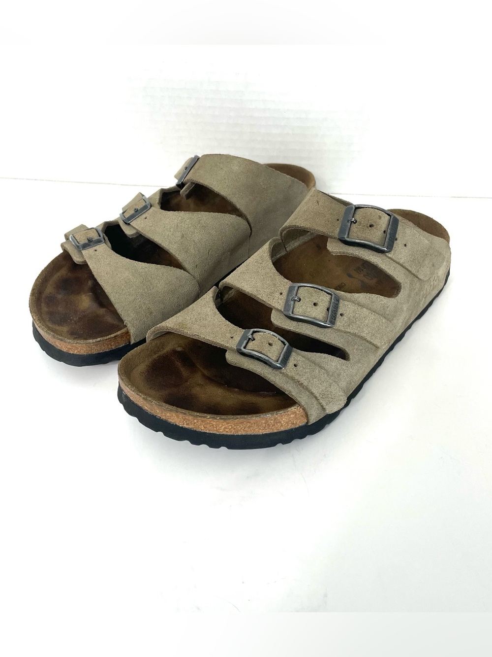 Birki’s by Birkenstock Tan Florida Sandals 3 Strap Women’s EU 37 US6